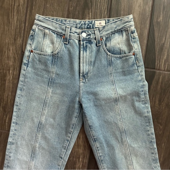 Adriano Goldschmied Paneled Alexxis Vintage Straight Leg Jeans in Showroom Sz 26 - Picture 6 of 11